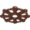 Ekena Millwork Angel Ceiling Medallion (Fits Canopies up to 4 3/8"), 20 7/8"OD x 3 5/8"ID x 1"P, Copper Penny CM20ANCPS - alternate 5